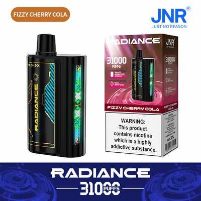 JNR Radiance 31K (31000) Puffs LED Display 0% 2% 5% Nicotine 28ml E-liquid 950mAh Rechargeable Battery Disposable Vape 2 JNR Radiance 31K (31000) Puffs LED Display 0% 2% 5% Nicotine 28ml E-liquid 950mAh Rechargeable Battery Disposable Vape 24hvape