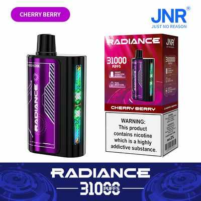 JNR Radiance 31K (31000) Puffs LED Display 0% 2% 5% Nicotine 28ml E-liquid 950mAh Rechargeable Battery Disposable Vape 5 JNR Radiance 31K (31000) Puffs LED Display 0% 2% 5% Nicotine 28ml E-liquid 950mAh Rechargeable Battery Disposable Vape 24hvape