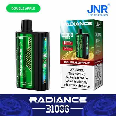 JNR Radiance 31K (31000) Puffs LED Display 0% 2% 5% Nicotine 28ml E-liquid 950mAh Rechargeable Battery Disposable Vape 6 JNR Radiance 31K (31000) Puffs LED Display 0% 2% 5% Nicotine 28ml E-liquid 950mAh Rechargeable Battery Disposable Vape 24hvape