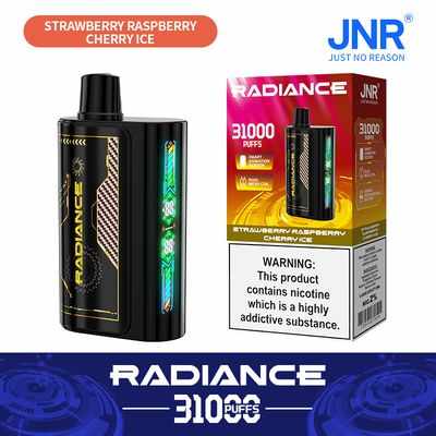 JNR Radiance 31K (31000) Puffs LED Display 0% 2% 5% Nicotine 28ml E-liquid 950mAh Rechargeable Battery Disposable Vape 8 JNR Radiance 31K (31000) Puffs LED Display 0% 2% 5% Nicotine 28ml E-liquid 950mAh Rechargeable Battery Disposable Vape 24hvape