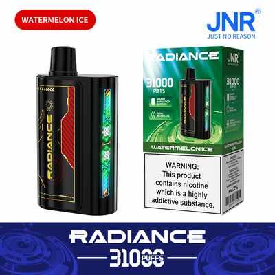 JNR Radiance 31K (31000) Puffs LED Display 0% 2% 5% Nicotine 28ml E-liquid 950mAh Rechargeable Battery Disposable Vape 10 JNR Radiance 31K (31000) Puffs LED Display 0% 2% 5% Nicotine 28ml E-liquid 950mAh Rechargeable Battery Disposable Vape 24hvape