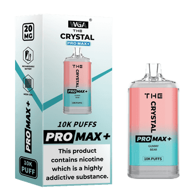 WGA Crystal Pro Max 10K (10000) Puffs 20ml E-liquid 2% 5% Nicotine Type-C Charging 550mAh Battery Disposable Vape 5 WGA Crystal Pro Max 10K (10000) Puffs 20ml E-liquid 2% 5% Nicotine Type-C Charging 550mAh Battery Disposable Vape 24hvape