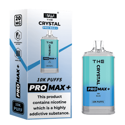 WGA Crystal Pro Max 10K (10000) Puffs 20ml E-liquid 2% 5% Nicotine Type-C Charging 550mAh Battery Disposable Vape 6 WGA Crystal Pro Max 10K (10000) Puffs 20ml E-liquid 2% 5% Nicotine Type-C Charging 550mAh Battery Disposable Vape 24hvape