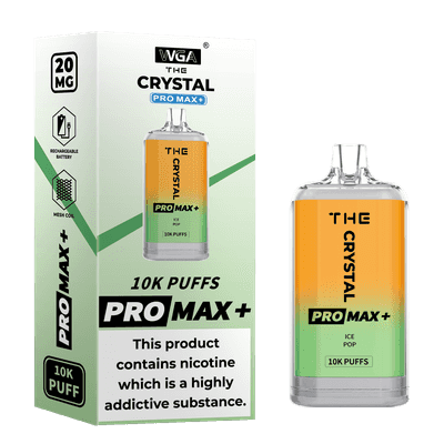 WGA Crystal Pro Max 10K (10000) Puffs 20ml E-liquid 2% 5% Nicotine Type-C Charging 550mAh Battery Disposable Vape 8 WGA Crystal Pro Max 10K (10000) Puffs 20ml E-liquid 2% 5% Nicotine Type-C Charging 550mAh Battery Disposable Vape 24hvape
