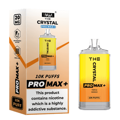 WGA Crystal Pro Max 10K (10000) Puffs 20ml E-liquid 2% 5% Nicotine Type-C Charging 550mAh Battery Disposable Vape 9 WGA Crystal Pro Max 10K (10000) Puffs 20ml E-liquid 2% 5% Nicotine Type-C Charging 550mAh Battery Disposable Vape 24hvape