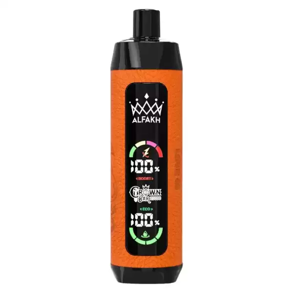 Al Fakher Crown Bar 20K (20000) Puffs 30ML E-liquid LCD Screen Leather Wrap 850mAh Type-C Battery Disposable Vape 8 AL FAKHER CROWN BAR 20K(20000) Puffs 30ML E-liquid LCD Screen Leather Wrap 850mAh Type-C Battery Disposable Vape