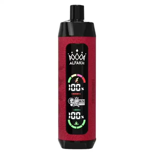 Al Fakher Crown Bar 20K (20000) Puffs 30ML E-liquid LCD Screen Leather Wrap 850mAh Type-C Battery Disposable Vape 9 AL FAKHER CROWN BAR 20K(20000) Puffs 30ML E-liquid LCD Screen Leather Wrap 850mAh Type-C Battery Disposable Vape