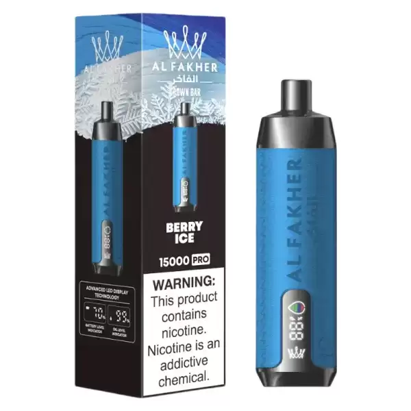 AL FAKHER CROWN BAR 15K(15000) Puffs 2% 5% Nicotine 20 ML of E-liquid Battery and Ejuice Display Battery Rechargeable (Type-C) Disposable Vape 3 AL FAKHER CROWN BAR 15K(15000) Puffs 2% 5% Nicotine 20 ML of E-liquid Battery and Ejuice Display Battery Rechargeable (Type-C) Disposable Vape 24hvape