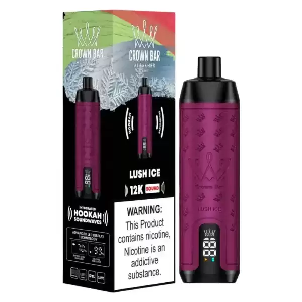 Al Fakher Crown Bar 12K (12000) Puffs 18ML E-liquid Direct-To-Lung (DTL) 750mAh Type-C Battery Disposable Vape 8 Al Fakher Crown Bar 12K (12000) Puffs 22ML E-liquid Direct-To-Lung (DTL) Leather Wrap 600mAh Type-C Battery Disposable Vape