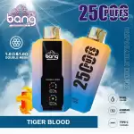 Bang 25K(25000) Puffs LCD Display 30ml E-liquid 650 mAh Battery 0% 2% 3% 5% Nicotine Disposable Vape