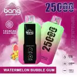 Bang 25K(25000) Puffs LCD Display 30ml E-liquid 650 mAh Battery 0% 2% 3% 5% Nicotine Disposable Vape