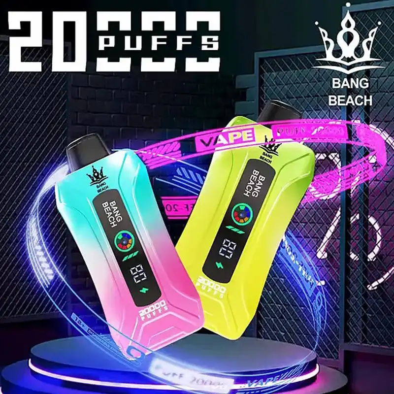 Bang Beach 20K (20000) Puffs LED Display Adjustable Airflow 35 ml E-liquid 650mAh Battery 0% 2% 3% 5% Nicotine Disposable Vape 28 Bang Beach 20K(20000) Puffs LED Display Adjustable airflow 35 ml E-liquid 650mAh Battery 0% 2% 3% 5% Nicotine Disposable Vape
