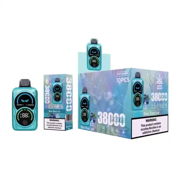 Bang Beach 38K (38000) Puffs Fingerprint LED Display 0% 2% 3% 5% Nicotine 38 Ml E-liquid Disposable Vape 13 Bang Beach 38K(38000) Puffs Fingerprint LED Display 0% 2% 3% 5% Nicotine 38 ml E-liquid Disposable Vape