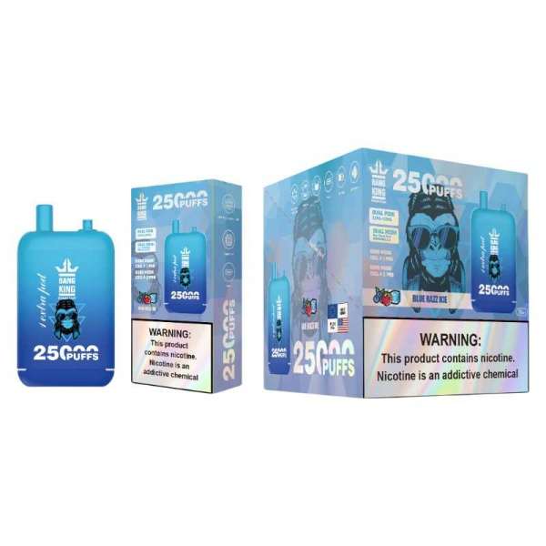 Bang King 25K 25000 Puffs Dual Pods 46ml E-liquid 0% 2% 3% 5% Nicotine Type-C Charging Disposable Vape 39 Bang King 25000 puff Disposable Vape 25k Dual Pods
