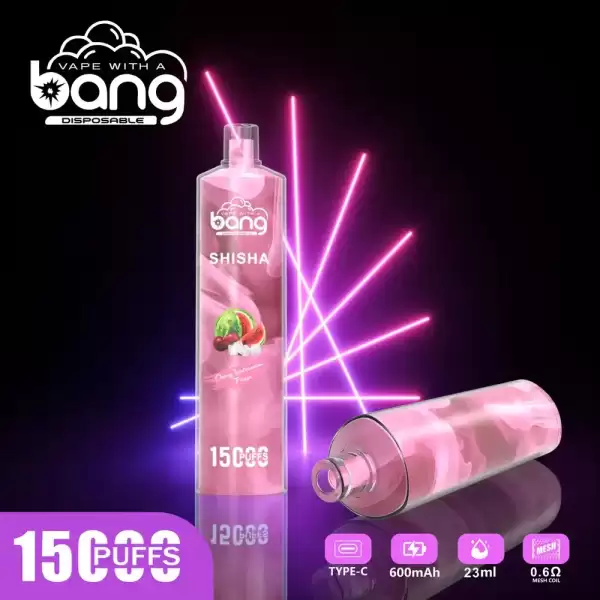 Bang SHISHA 15K (15000) Puffs 0% 2% 3% 5% Nicotine 600mAh Battery 23ml Oil Disposable Vape Pen 1 Bang SHISHA 15K (15000) Puffs 0% 2% 3% 5% Nicotine 600mAh Battery 23ml Oil Disposable Vape Pen 24hvape