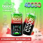 Bang Tornado 40K(40000) Puffs Large Smoke DTL Smart LED Display 0% 2% 3% 5% Nicotine 40mL E-liquid Disposable Vape