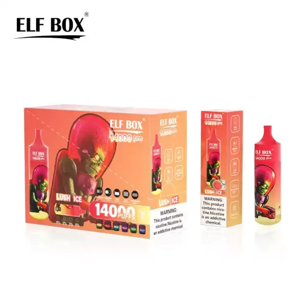 ELF Box Rgb 14K (14000) Puffs PRO 25ml E-liquid Type-C Rechargeable 0% 2% 3% 5% Nicotine Disposable Vape Pen 1 ELF Box Rgb 14K (14000) Puffs PRO 25ml E-liquid Type-C Rechargeable 0% 2% 3% 5% Nicotine Disposable Vape Pen 24hvape