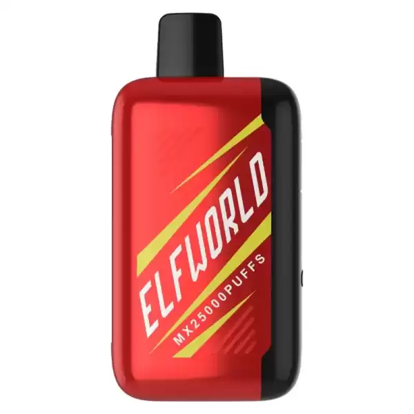 Elfworld MX 25K (25000) Puffs 0% 2% 3% 5% Nicotine 3D LCD Screen Display Disposable Vape 16 Elfworld MX25000 Puffs nicotine strengths: 0%, 2%, 3%, and 5% 3D LCD screen Display Disposable Vape