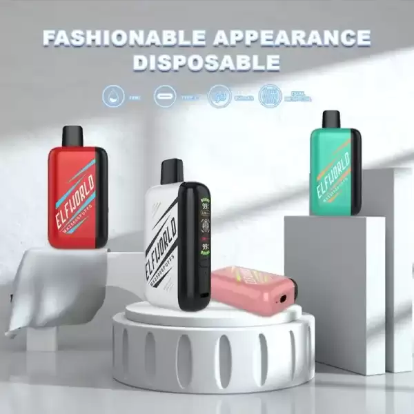 Elfworld MX 25K (25000) Puffs 0% 2% 3% 5% Nicotine 3D LCD Screen Display Disposable Vape 2 Elfworld MX25000 Puffs nicotine strengths: 0%, 2%, 3%, and 5% 3D LCD screen Display Disposable Vape