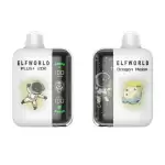 Elfworld PLUS 20000 Puffs nicotine strengths: 0%, 2%, 3%, and 5% LCD Screen Display 22ml e-liquid capacity Display Disposable Vape