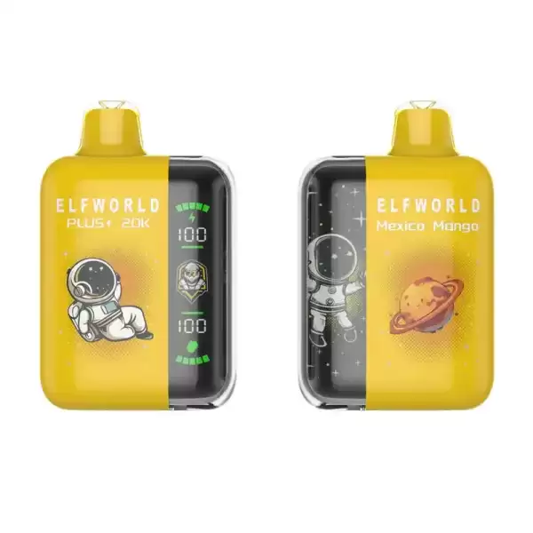 Elfworld PLUS 25K 20000 Puffs 0% 2% 3% And 5% Nicotine LCD Screen Display 22ml E-liquid Capacity Display Disposable Vape 42 Elfworld PLUS 20000 Puffs nicotine strengths: 0%, 2%, 3%, and 5% LCD Screen Display 22ml e-liquid capacity Display Disposable Vape