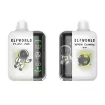 Elfworld PLUS 20000 Puffs nicotine strengths: 0%, 2%, 3%, and 5% LCD Screen Display 22ml e-liquid capacity Display Disposable Vape