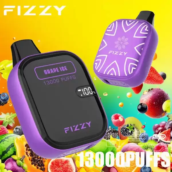 Fizzy Boom 13K (13000) Puffs 21ML E-liquid Mesh Coil LCD Screen 650mAh Rechargeable Battery 2 5% Nicotine Disposable Vape 32 Fizzy Boom 13K (13000) Puffs 21ML E-liquid Mesh Coil LCD Screen 650mAh Rechargeable Battery 2 5% Nicotine Disposable Vape