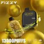 Fizzy Boom 13K (13000) Puffs 21ML E-liquid Mesh Coil LCD Screen 650mAh Rechargeable Battery 2 5% Nicotine Disposable Vape