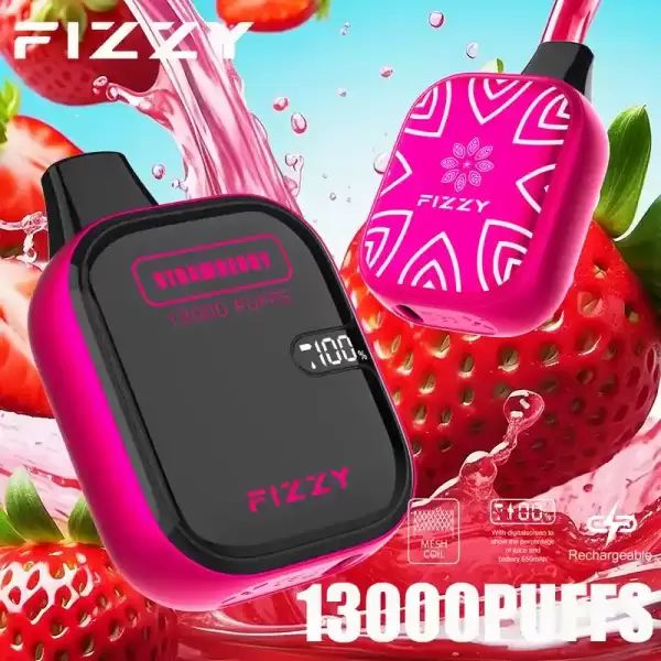 Fizzy Boom 13K (13000) Puffs 21ML E-liquid Mesh Coil LCD Screen 650mAh Rechargeable Battery 2 5% Nicotine Disposable Vape 36 Fizzy Boom 13K (13000) Puffs 21ML E-liquid Mesh Coil LCD Screen 650mAh Rechargeable Battery 2 5% Nicotine Disposable Vape