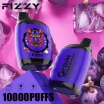 Fizzy Great 10K (10000) Puffs 18ML E-liquid Mesh Coil 650 mAh Battery 2% 5% Nicotine 10flavors Disposable Vape