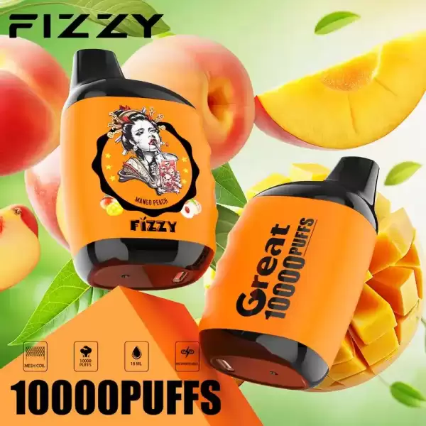 Fizzy Great 10K (10000) Puffs 18ML E-liquid Mesh Coil 650 mAh Battery 2% 5% Nicotine 10flavors Disposable Vape 8 Fizzy Great 10K (10000) Puffs 18ML E-liquid Mesh Coil 650 mAh Battery 2% 5% Nicotine 10flavors Disposable Vape