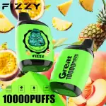 Fizzy Great 10K (10000) Puffs 18ML E-liquid Mesh Coil 650 mAh Battery 2% 5% Nicotine 10flavors Disposable Vape