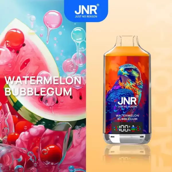 JNR Falcon X 18K (18000) Puffs LED Display 2% Nicotine 24ml E-liquid Disposable Vape 28 JNR Falcon X 18K (18000) Puffs LED Display 2% Nicotine 24ml E-liquid Disposable Vape