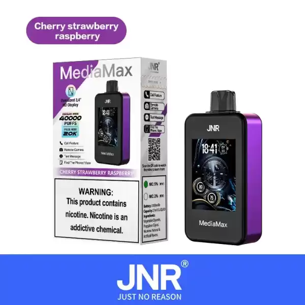 JNR Media Max 40K (40000) Puffs 2.4-Inch Large Screen And Phone Function 5% Nicotine 21mL E-liquid Disposable Vape 4 JNR Media Max 40K (40000) Puffs 2.4-Inch Large Screen And Phone Function 5% Nicotine 21mL E-liquid Disposable Vape