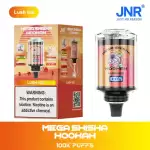 JNR Mega Shisha Hookah 100K (100000) Puffs 2% 5% Nicotine 2200mAh Rechargeable Battery Direct-to-Lung (DTL) Vaping 60mL E-liquid Ultimate Vape