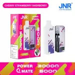 JNR Power Mate 30K (30000) Puffs 30ML E-liquid Smart LCD Screen 2% 5% Nicotine 5000mAh Power Bank Battery Disposable Vape