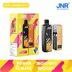 JNR Power Mate 30K (30000) Puffs 30ML E-liquid Smart LCD Screen 2% 5% Nicotine 5000mAh Power Bank Battery Disposable Vape