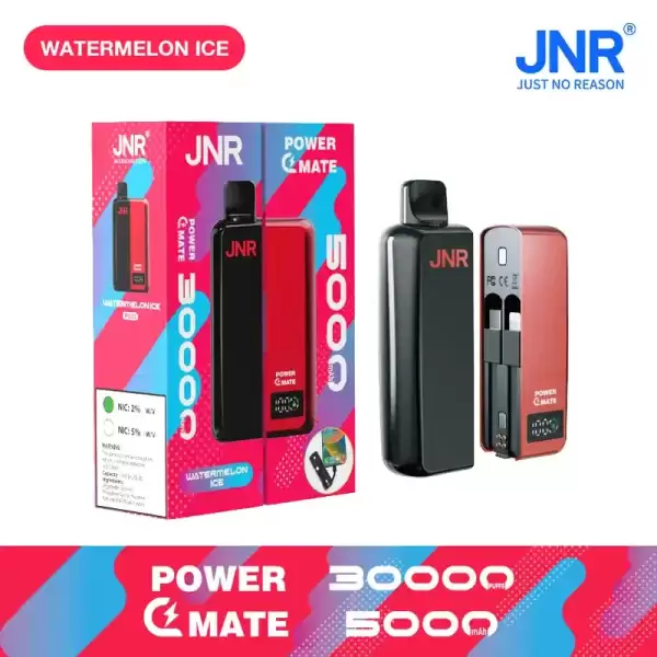 JNR Power Mate 30K (30000) Puffs 30ML E-liquid Smart LCD Screen 2% 5% Nicotine 5000mAh Power Bank Battery Disposable Vape 11 JNR Power Mate 30K (30000) Puffs 30ML E-liquid Smart LCD Screen 2% 5% Nicotine 5000mAh Power Bank Battery Disposable Vape