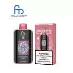 RandM Fumot Tornado 25K (25000) Puffs 3D Curved Screen 2% 5% Nicotine 700mAh Rechargeable Battery  Touch Switch Disposable Vape