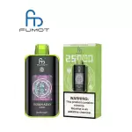 RandM Fumot Tornado 25K (25000) Puffs 3D Curved Screen 2% 5% Nicotine 700mAh Rechargeable Battery  Touch Switch Disposable Vape