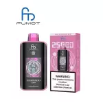RandM Fumot Tornado 25K (25000) Puffs 3D Curved Screen 2% 5% Nicotine 700mAh Rechargeable Battery  Touch Switch Disposable Vape