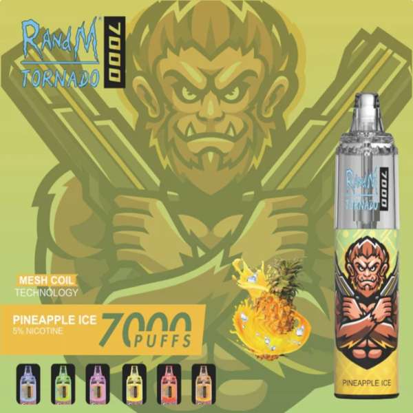 RandM Tornado 7K (7000) Puffs 14ml E-liquid 850mAh Battery 2% 5% Nicotine Rechargeable (type-C) Disposable Vape 20 RandM Tornado 7K (7000) Puffs 14ml E-liquid 850mAh Battery 2% 5% Nicotine Rechargeable (type-C) Disposable Vape