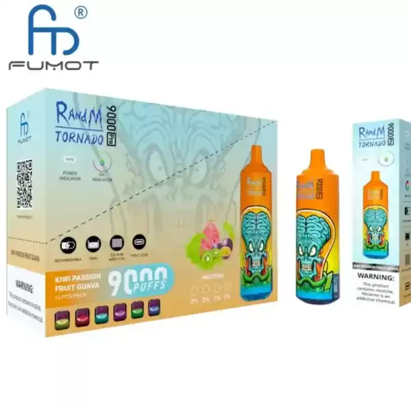 RandM Tornado 9K (9000) Puffs 850mAh Battery 18ml E-juice 2% 5% Nicotine RGB Light Disposable Vape 19 RandM Tornado 9K (9000) Puffs 850mAh Battery 18ml E-juice 2% 5% Nicotine RGB Light Disposable Vape
