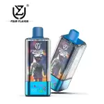 UZY Crystal 100k (100000) Puff (4in 1) Four Flavors 56ml E-Liquid 650mAh Battery Rechargeable 0% 2% 3% 5% Nicotine Disposable Vape