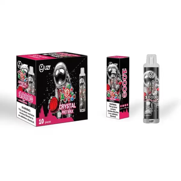 UZY Crystal Pro Max 10K (10000) Puffs 23.0ML E-Liquid 650mAh Battery Rechargeable 2%-5% Nicotine Disposable Vape 12 UZY Crystal Pro Max 10K (10000) Puffs 16.0ML E-Liquid 650mAh Battery Rechargeable 2%-5% Nicotine Disposable Vape