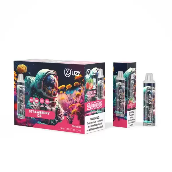 UZY Crystal Pro Max 10K (10000) Puffs 23.0ML E-Liquid 650mAh Battery Rechargeable 2%-5% Nicotine Disposable Vape 10 UZY Crystal Pro Max 10K (10000) Puffs 16.0ML E-Liquid 650mAh Battery Rechargeable 2%-5% Nicotine Disposable Vape