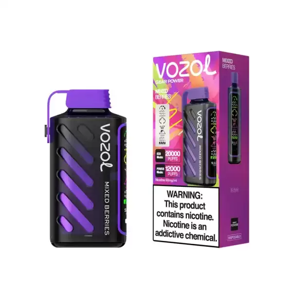 Vozol Gear Power 20K (20000) Puffs Full Screen Display 20mL E-liquid 2% 5% Nicotine USB Type-C Charging Disposable Vape 13 Vozol Gear Power 20K (20000) Puffs Full Screen Display 20mL E-liquid 2% 5% Nicotine USB Type-C Charging Disposable Vape