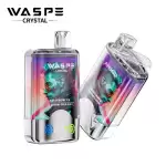 WASPE Crystal Double Flavors 40K (40000) Puffs 32mL E-liquid 0% 2% 5% Nicotine Smart LED Display Type-C Charging Disposable Vape