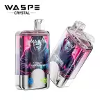 WASPE Crystal Double Flavors 40K (40000) Puffs 32mL E-liquid 0% 2% 5% Nicotine Smart LED Display Type-C Charging Disposable Vape