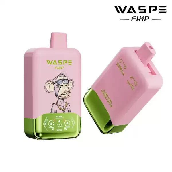 WASPE FIHP Double Flavor 40K (40000) Puffs Smart LED Display 2% 5% Nicotine 36mL E-liquid 850mAh Rechargeable Battery Disposable Vape 5 WASPE FIHP Double Flavor 40K (40000) Puffs Smart LED Display 2% 5% Nicotine 36mL E-liquid 850mAh Rechargeable Battery Disposable Vape